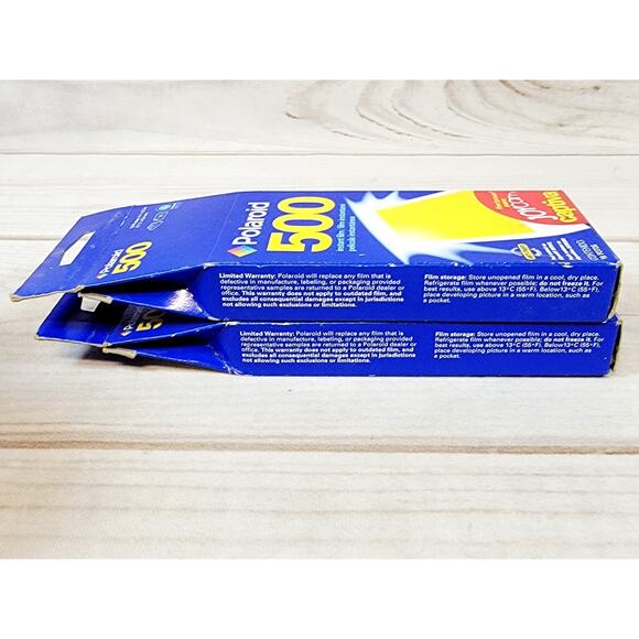 2 - Polaroid 500 Color instant film 10 exposures 4.4 x 2.5 In Box Exp 04/03 - Picture 7 of 7